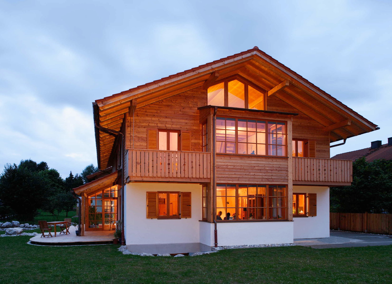 gemütliches Holz100-Haus von Holzbau Haider
